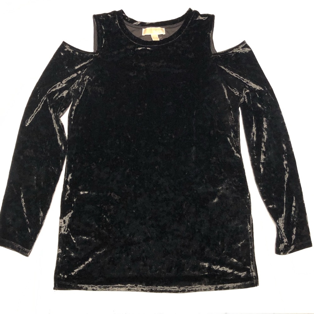 Michael kors cold shoulder top blouse size M